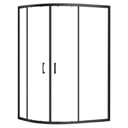 Rea kabina półokrągła bez brodzika 80x100x190szkło transparent Look black