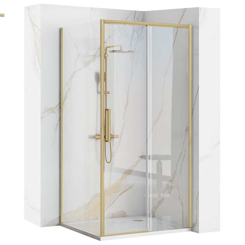 Rea ścianka stała do kabin rapid 80x195 Rapid gold Brush