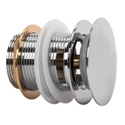 Rea korek wannowy z przelewem 6 cm Korek Do Wanny chrom 6cm