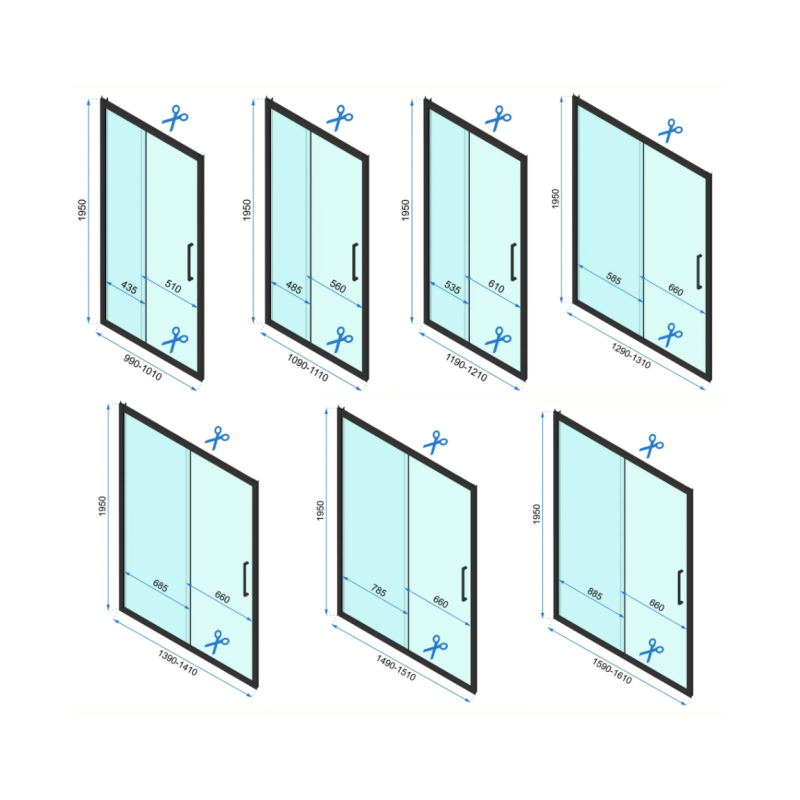Rea ramię do kabina przyściennej rapid Ramię Do Rapid chrom