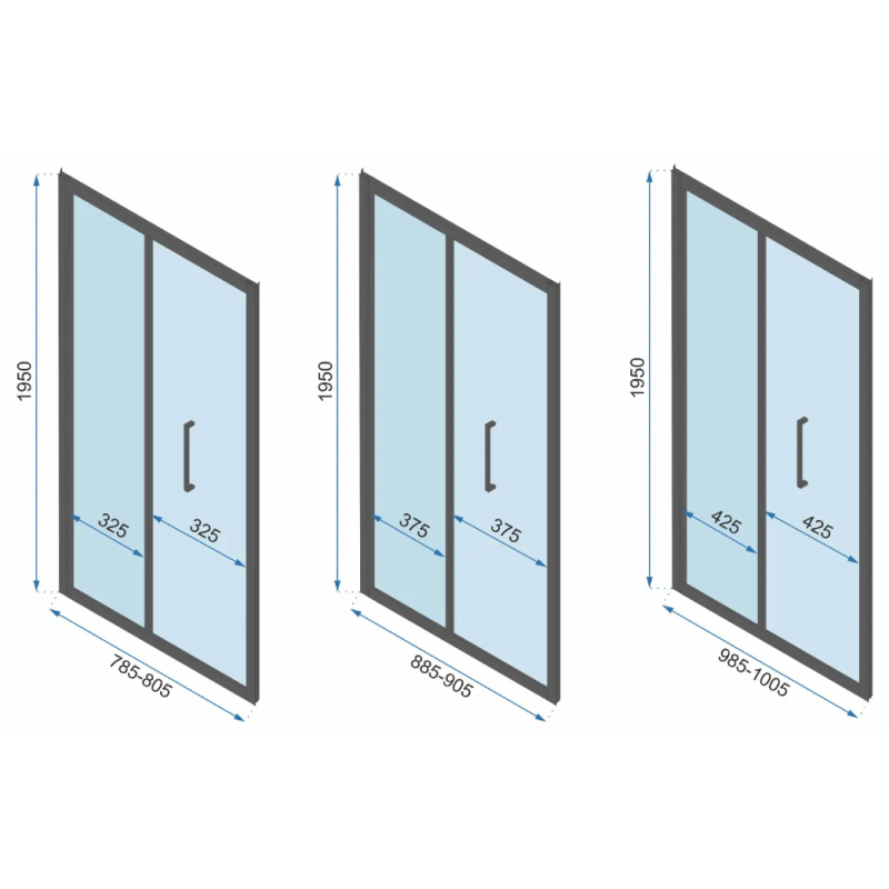 Rea ramię do kabina przyściennej rapid Ramię Do Rapid black