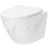 Rea misa wisząca wc bezrantowa Carlos Rimless Nature Marble