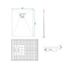 Rea brodzik 90x120 Magnum white