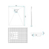 Rea brodzik 90x120 Magnum white