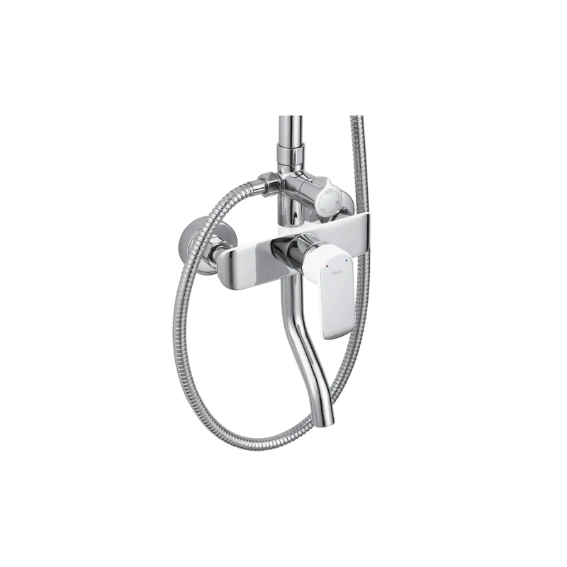 Rea zestaw natryskowy Bloom biały/chrom