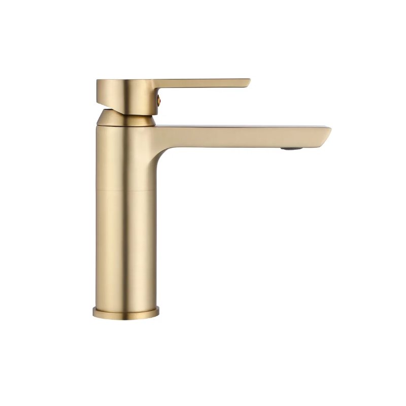 Rea Bateria Umywalkowa Niska Argus złota szczotkowana