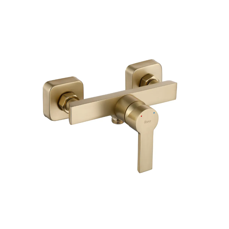 Rea Bateria Prysznicowa Argus złota szczotkowana