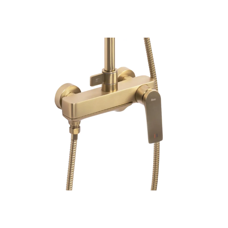 Rea zestaw natryskowy Avalon złoty szczotkowany