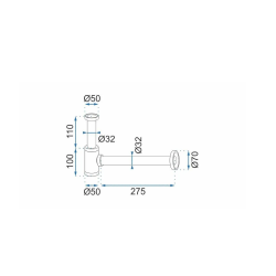 Rea okrągły Syfon Z Korkiem Klik-Klakuniwersalnymnikiel szczotkowany