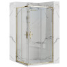 Rea kabina bez brodzika 80x100x190 szkło transparent Punto gold