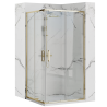 Rea kabina bez brodzika 80x100x190 szkło transparent Punto gold
