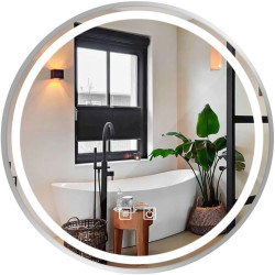 Rea lustro LED MMJ SS Brush okrągłe 80cm