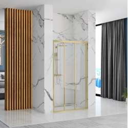 Rea drzwi prysznicowe 120x190 Alex gold Brush