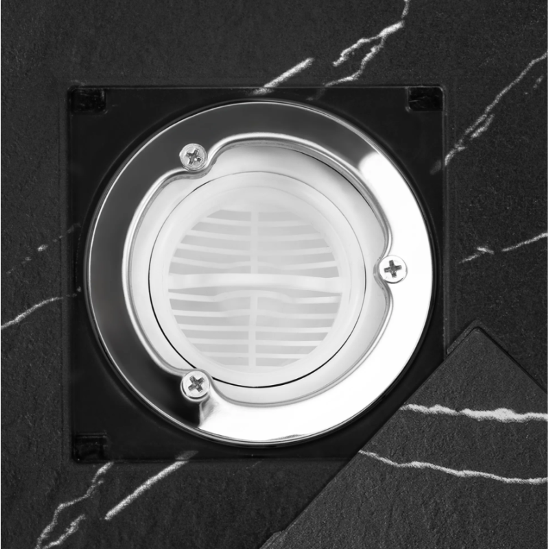 Rea brodzik 90x90 Magnum Carrara black