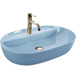 Rea umywalka nablatowa Aura 61 L.blue Shiny
