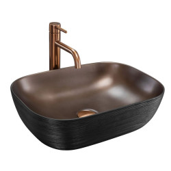 Rea umywalka nablatowa Belinda copper Brush
