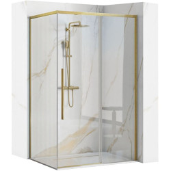 Rea kabina prysznicowa 90x120x195 szkło transparent Solar Brush gold