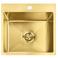 Rea zlewozmywak kuchenny Leo 40 Brush gold