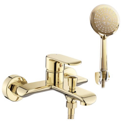 Rea Bateria Wannowa Ścienna Bloom złota