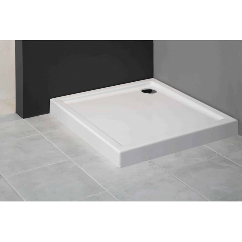 AQUA for you Brodzik Prostokątny Kronos PLUS 90x70x14 cm Stabilsound, Akrylowy