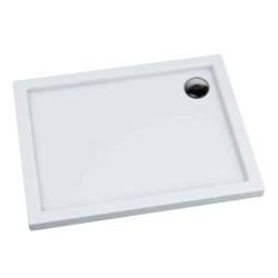 Brodzik akrylowy Kronos 80x70 cm - Biały z technologią stabilsound