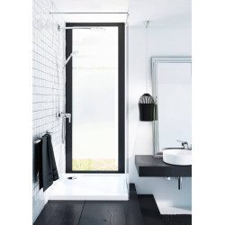 Brodzik akrylowy Kronos 80x70 cm - Biały z technologią stabilsound