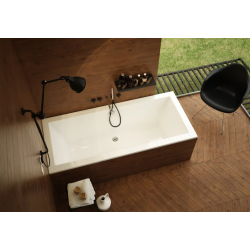 AQUA for you wanna prostokątna Kronos SLIM 170x75 z syfonem i nogami - wzmacniane ranty