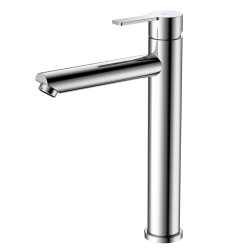 Bateria umywalkowa stojąca wysoka - nablatowa stal szczotkowana MISTELLA AVAPAX ABMI131111