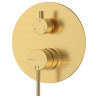 Bateria prysznicowo wannowa podtynkowa trzyfunkcyjna złoty szczotkowany ULTIMATE AVAPAX ABUL5312C1