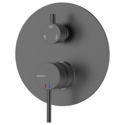 Bateria prysznicowo wannowa podtynkowa trzyfunkcyjna gun metal mat ULTIMATE AVAPAX ABUL5314C1