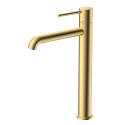 Bateria umywalkowa stojąca wysoka - nablatowa złoty szczotkowany ULTIMATE AVAPAX ABUL131211