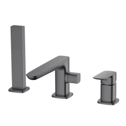 Bateria wannowa 3-otworowa gun metal mat QANIX AVAPAX ABQA231421