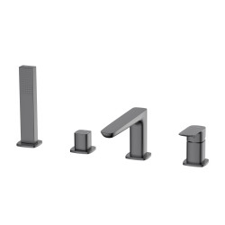 Bateria wannowa 4-otworowa gun metal mat QANIX AVAPAX ABQA241421