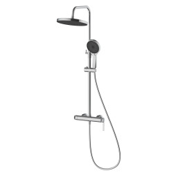 Deszczownica z baterią prysznicową dwufunkcyjną. stal szczotkowana AUREVO AVAPAX ADAU621121