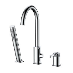 Bateria wannowa 3-otworowa chrom połysk AUREVO AVAPAX ABAU231121