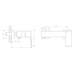 Bateria prysznicowa chrom połysk VELLANO AVAPAX ABVE301111