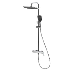 Deszczownica z baterią prysznicową dwufunkcyjną stal szczotkowana VELLANO AVAPAX ADVE6211C1