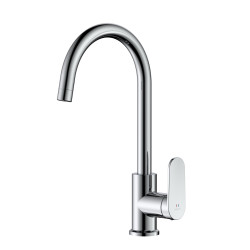 Bateria kuchenna stojąca z wylewką U chrom połysk LUNEPO AVAPAX ABLU171111