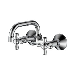 Bateria kuchenna ścienna dwuuchwytowa chrom połysk ZAHARRA AVAPAX ABZA161111