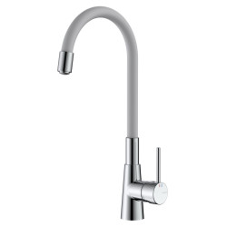 Bateria kuchenna stojąca z elastyczną wylewką chrom połysk ONCLO AVAPAX ABON7216F1