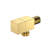 Zawór kątowy przyłączeniowy 1/2x3/8 mosiężny złoty szczotkowany CUBE AVAPAX AOCU211211
