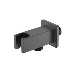 Przyłącze kątowe z uchwytem na słuchawkę proste gun metal mat CUBE AVAPAX APCH121411