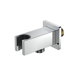 Przyłącze kątowe z uchwytem na słuchawkę proste chrom połysk CUBE AVAPAX APCU121111