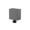 Przyłącze kątowe proste gun metal mat CUBE AVAPAX APCU111411
