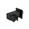 Przyłącze kątowe z uchwytem na słuchawkę boczne czarny mat CUBE AVAPAX APCU131311