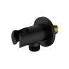 Przyłącze kątowe z uchwytem na słuchawkę proste czarny mat RONDE AVAPAX APRO121311