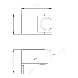Uchwyt punktowy chrom połysk CIRCO AVAPAX AUCI111111