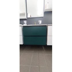 SZAFKA WISZĄCA Z UMYWALKĄ COMO D60 ZIELONA OUTLET