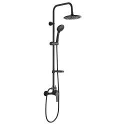 Kuchinox kolumna natryskowa czarna Enna z octem gospodarczym