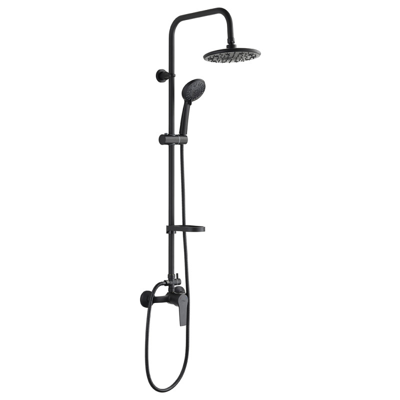 Kuchinox kolumna natryskowa czarna Enna z octem gospodarczym